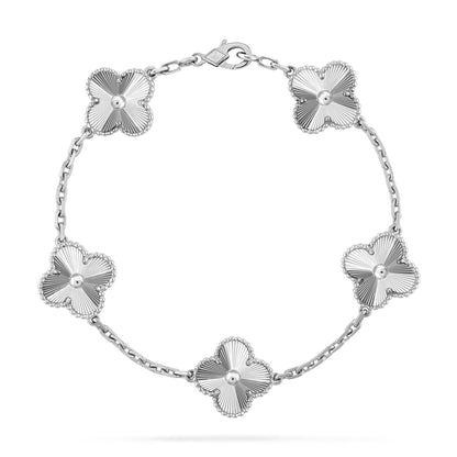 [Regalia Jewelry]CLOVER SILVER 5 MOTIFS BRACELET