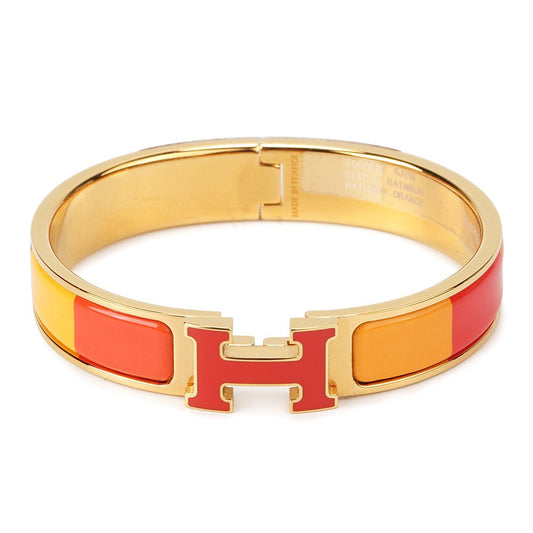 [Regalia Jewelry]H BRACELET ORANGE RAINBOW CERAMIC