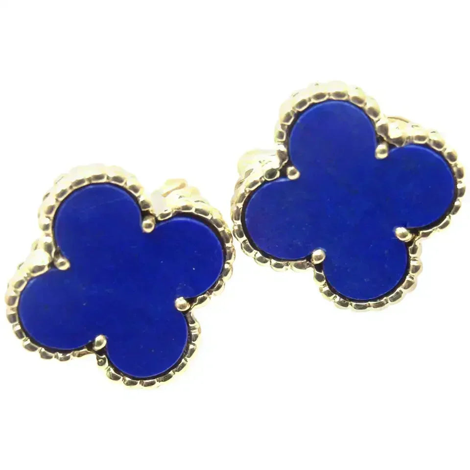 [Regalia Jewelry]CLOVER MINI 9.5MM TURQUOISE EARRINGS