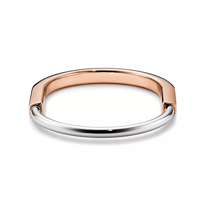 [Regalia Jewels]LOCK BRACELET ROSE AND WHITE GOLD