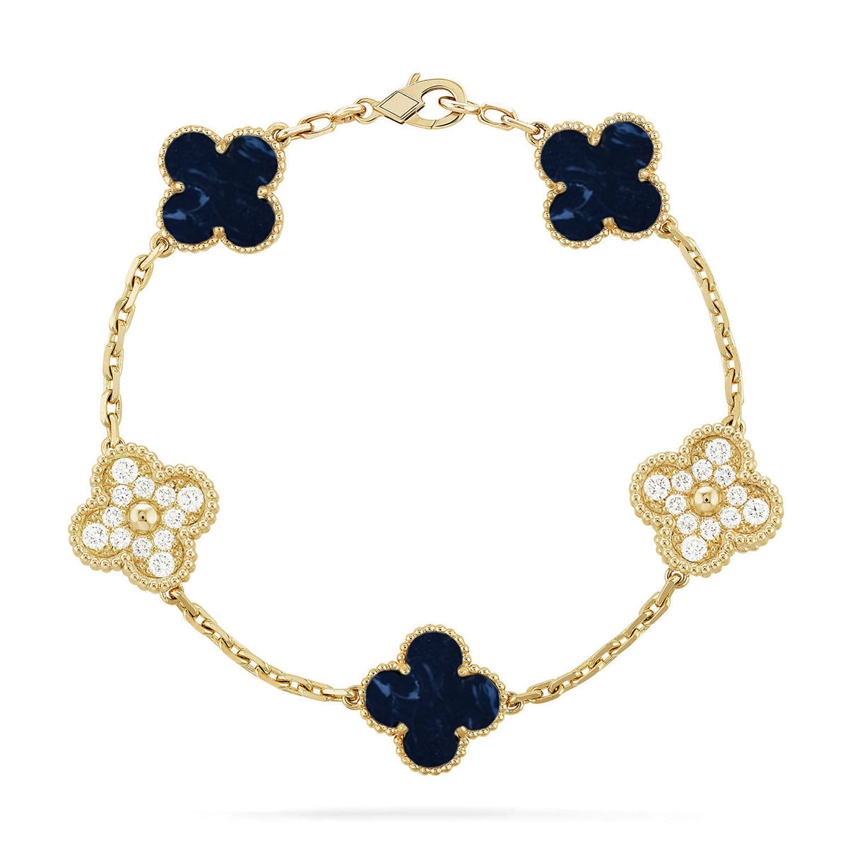 [Regalia Jewelry]CLOVER 5 MOTIF PIETERSITE BRACELET COLLECTION