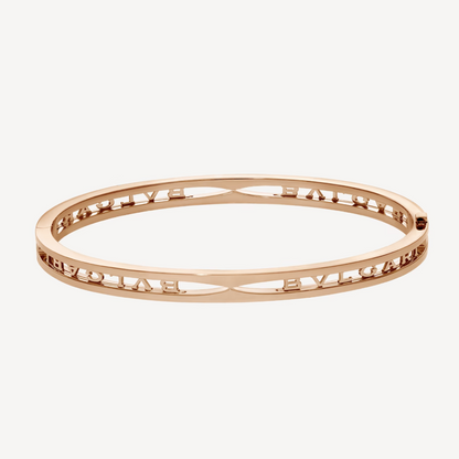 [Regalia Jewelry]ZERO 1 SPIRAL LOGO PINK GOLD BRACELET