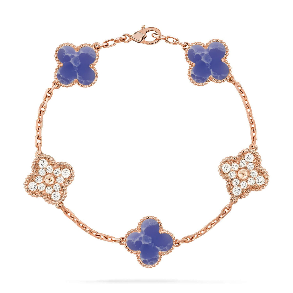 [Regalia Jewelry]CLOVER 5 MOTIF BLUE VEINS BRACELET COLLECTION