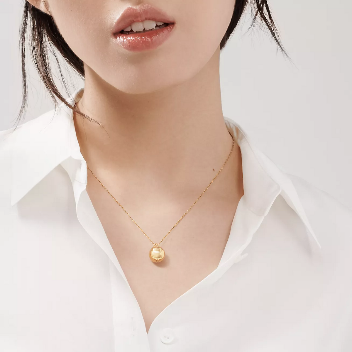 [Regalia Jewels]BALL PENDANT 12.75MM NECKLACE