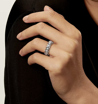 [Regalia Jewels]SIXTEEN STONE SILVER RING