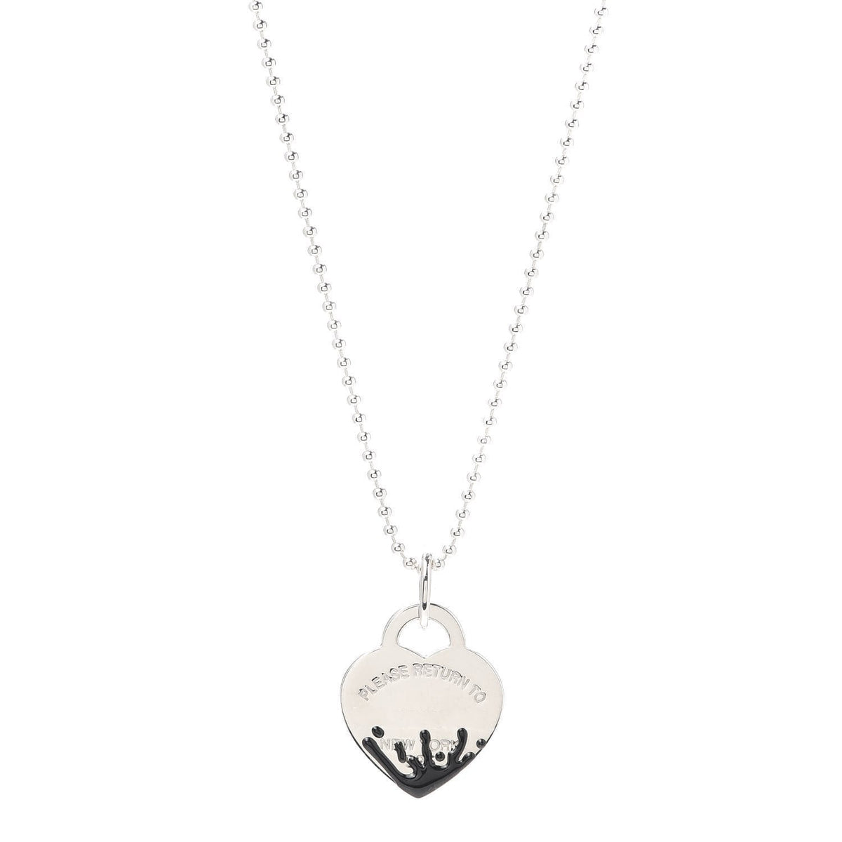 [Regalia Jewels]COLOUR HEART SPLASH TAG NECKLACE