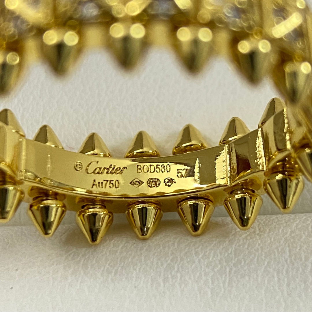 [Solara jewelry]High Jewelry Spiked Pave Band Ring image 6
