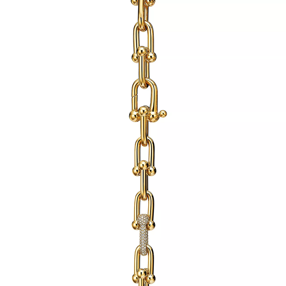 [Regalia Jewels]HARDWEAR LARGE LINK GOLD DIAMOND BRACELET