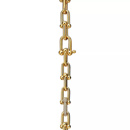 [Regalia Jewels]HARDWEAR LARGE LINK GOLD DIAMOND BRACELET