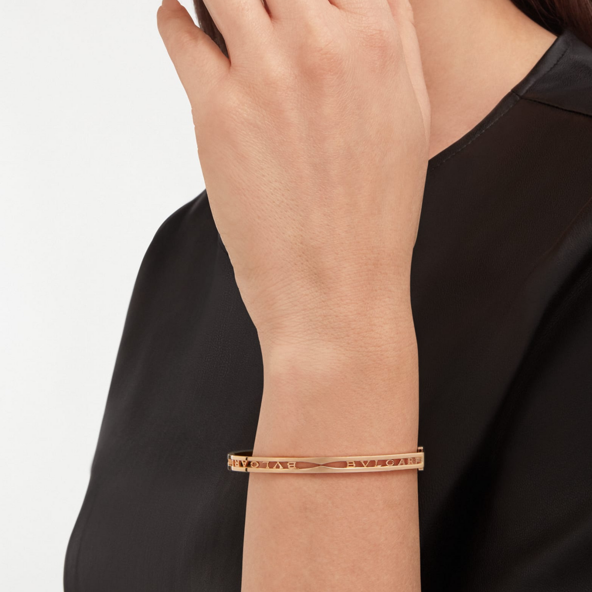 [Regalia Jewelry]ZERO 1 SPIRAL LOGO PINK GOLD BRACELET