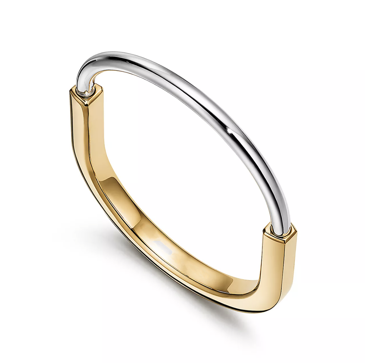 [Regalia Jewels]LOCK BRACELET YELLOW AND WHITE GOLD