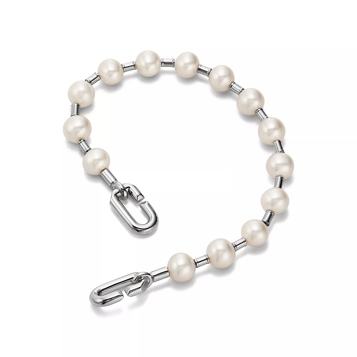 [Regalia Jewels]PEARL 7-8MM SILVER BRACELET
