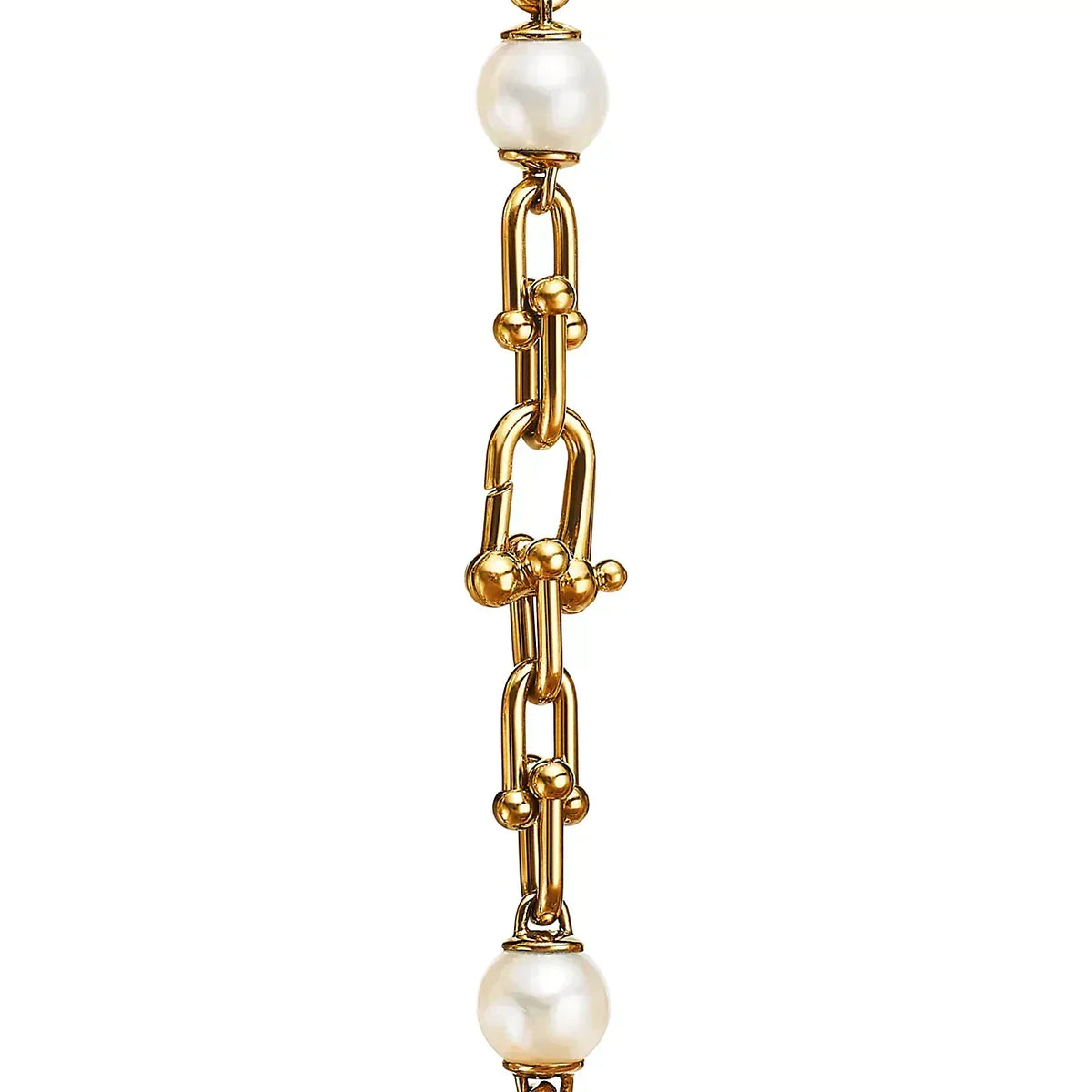 [Regalia Jewels]LINK BRACELET GOLD WITH FRESHWATER PEARLS