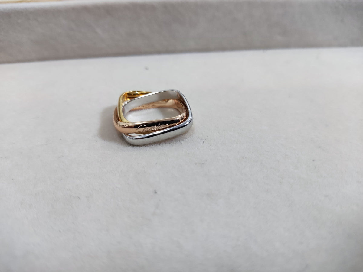 [Regalia Jewelry]TRINITY RING GOLD PINK GOLD SILVER