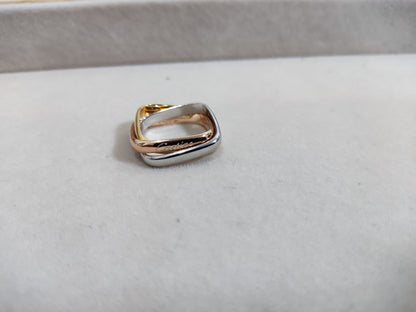 [Regalia Jewelry]TRINITY RING GOLD PINK GOLD SILVER