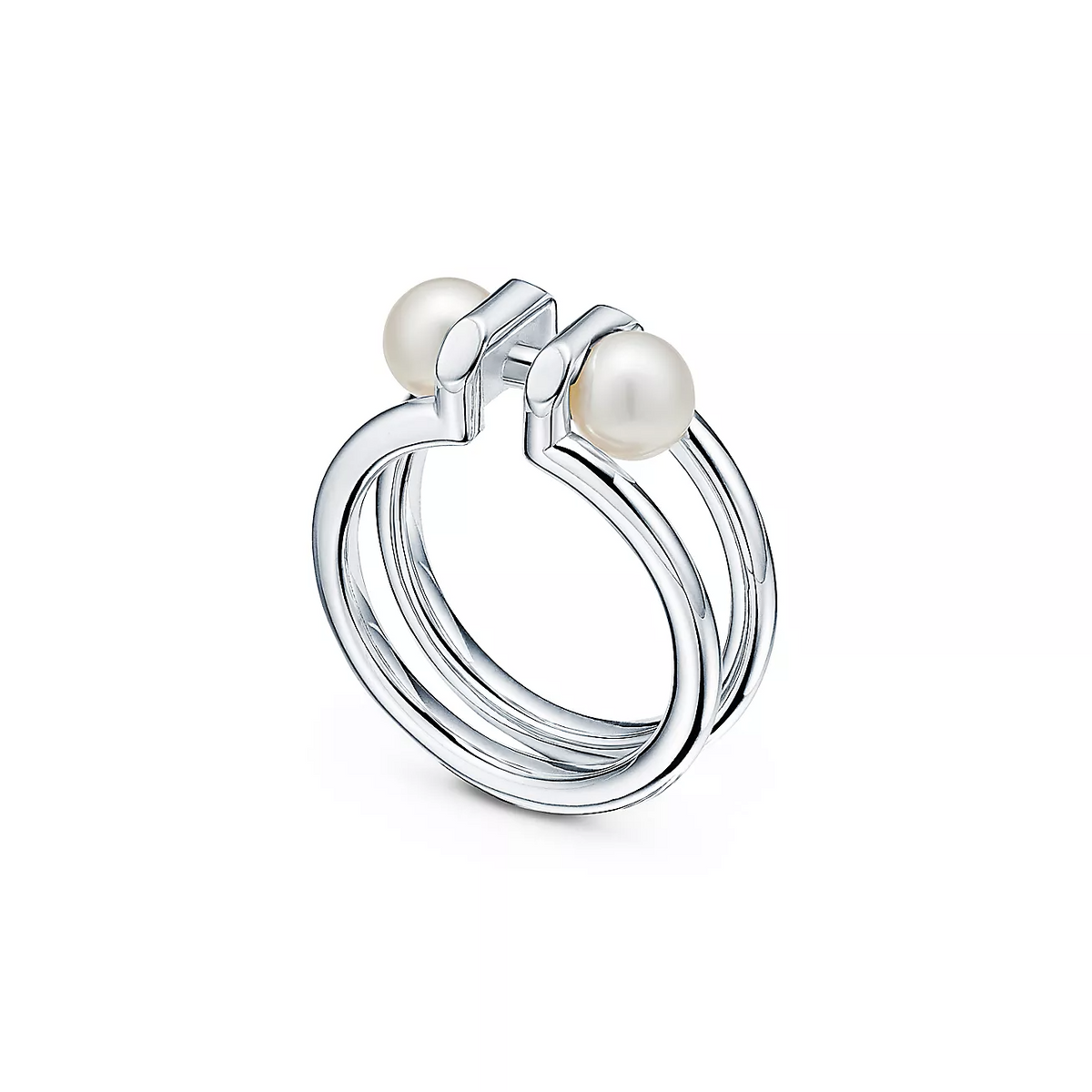 [Regalia Jewels]DOUBLE PEARL SILVER RING