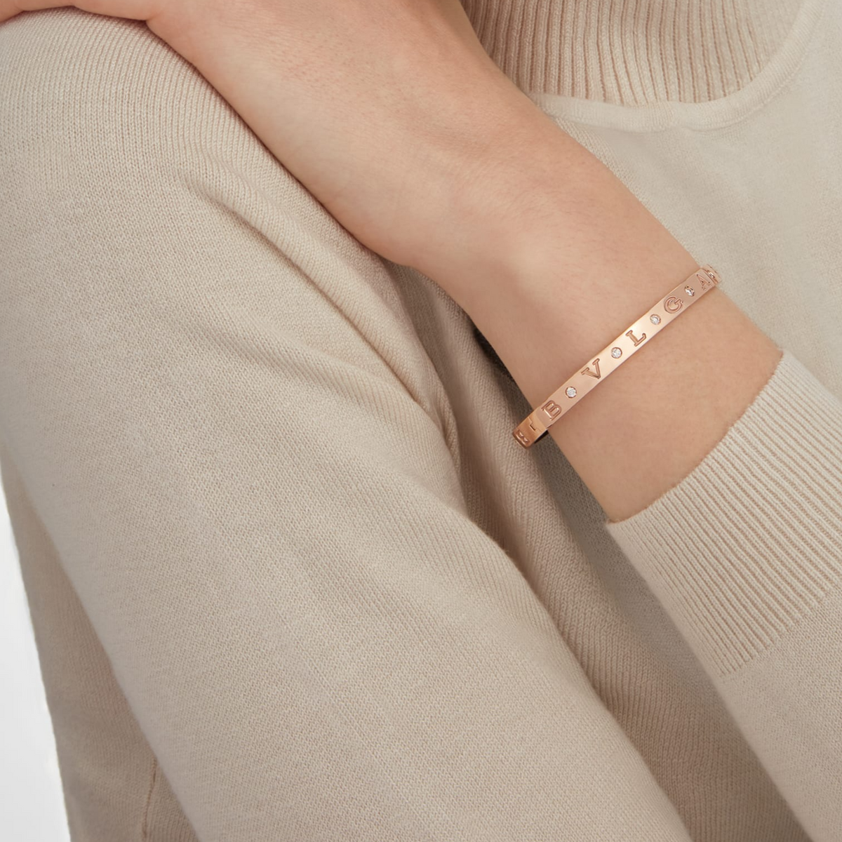 [Regalia Jewelry]ZERO 1 PINK GOLD 12 DIAMONDS BRACELET