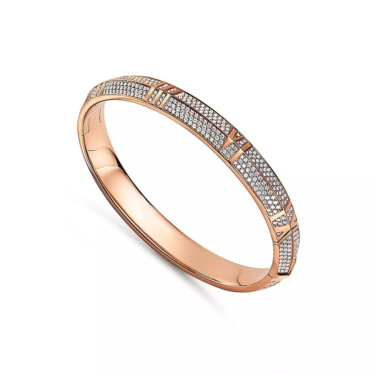 [Regalia Jewels]ATLAS X PINK GOLD DIAMOND PAVED BRACELET