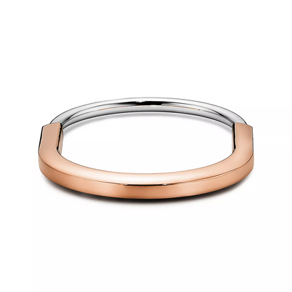 [Regalia Jewels]LOCK BRACELET ROSE AND WHITE GOLD