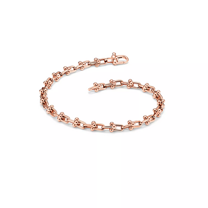[Regalia Jewels]HARDWEAR MICRO LINK 44 MOTIF PINK GOLD BRACELET