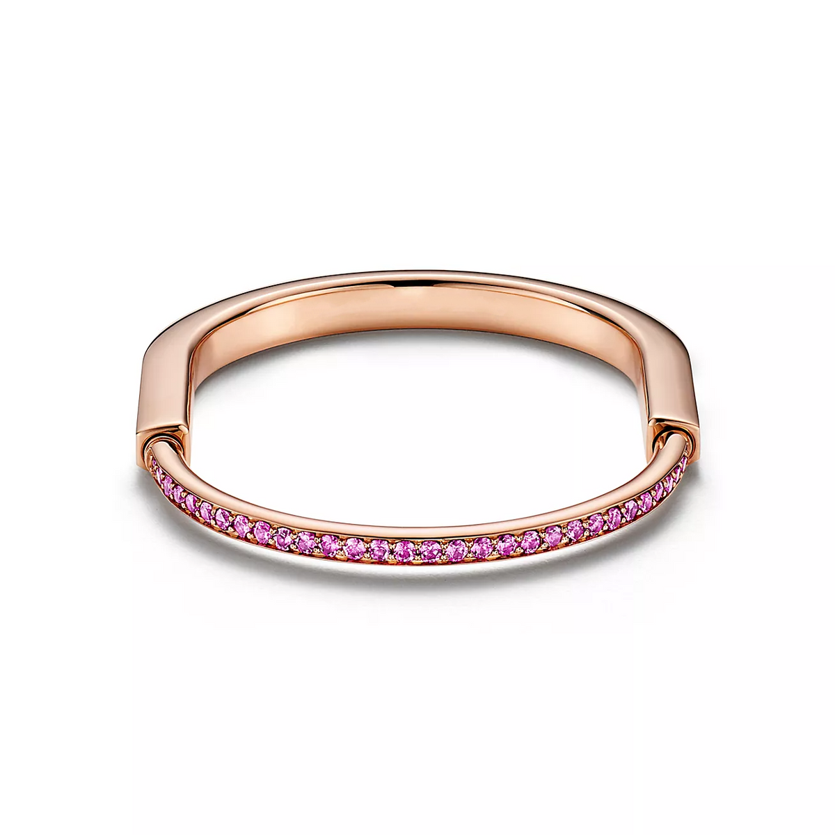 [Regalia Jewels]LOCK BRACELET ROSE DIAMOND PINK GOLD
