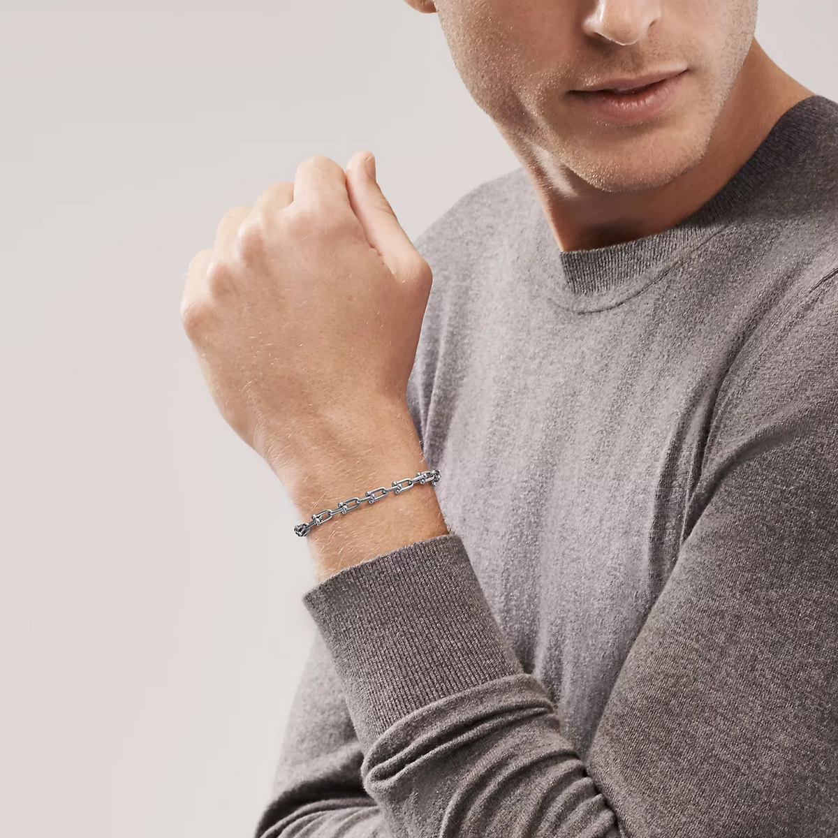 [Regalia Jewels]HARDWEAR SMALL LINK 26 MOTIF SILVER BRACELET