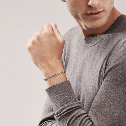 [Regalia Jewels]HARDWEAR SMALL LINK 26 MOTIF SILVER BRACELET
