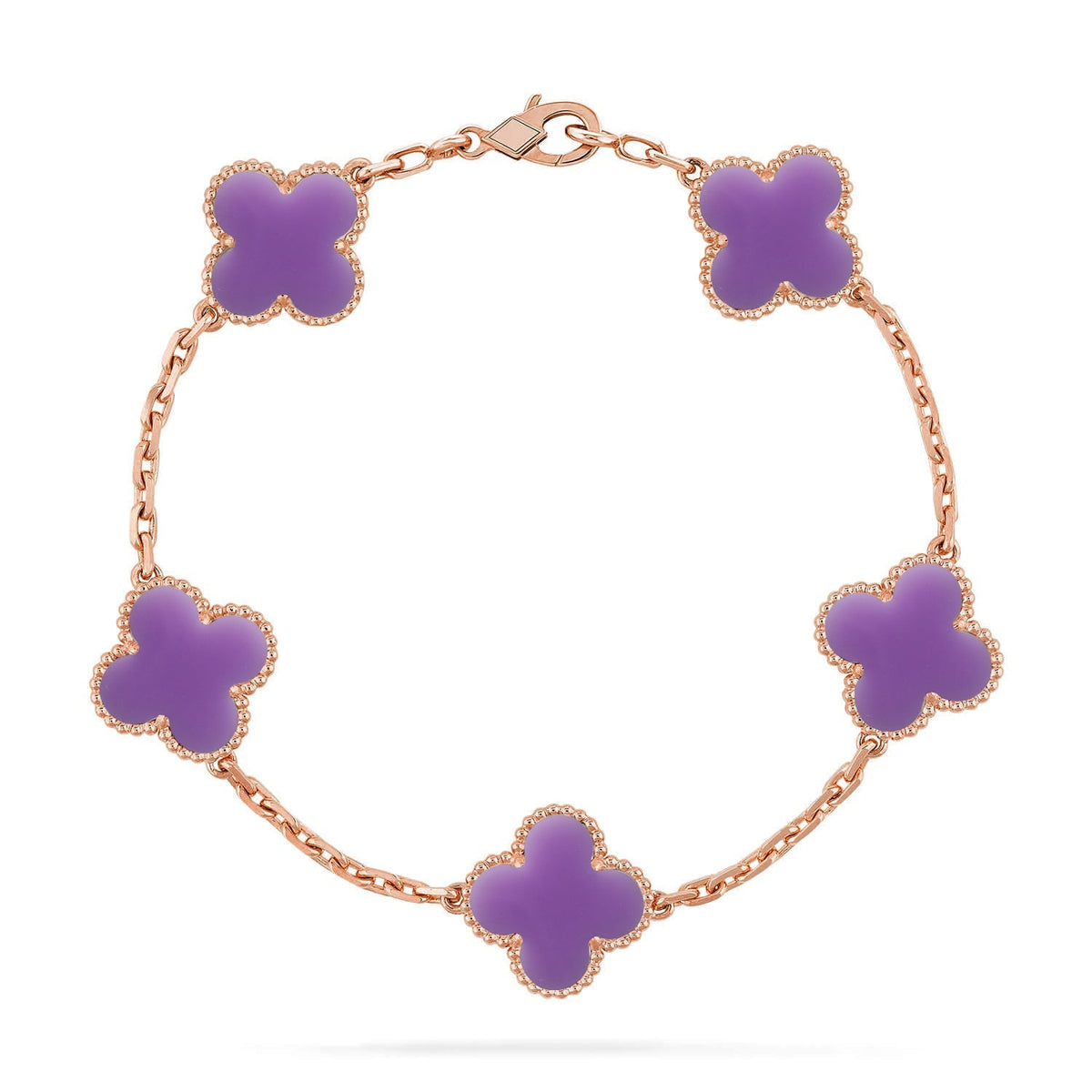 [Regalia Jewelry]CLOVER 5 MOTIF LIGHT PURPLE BRACELET COLLECTION
