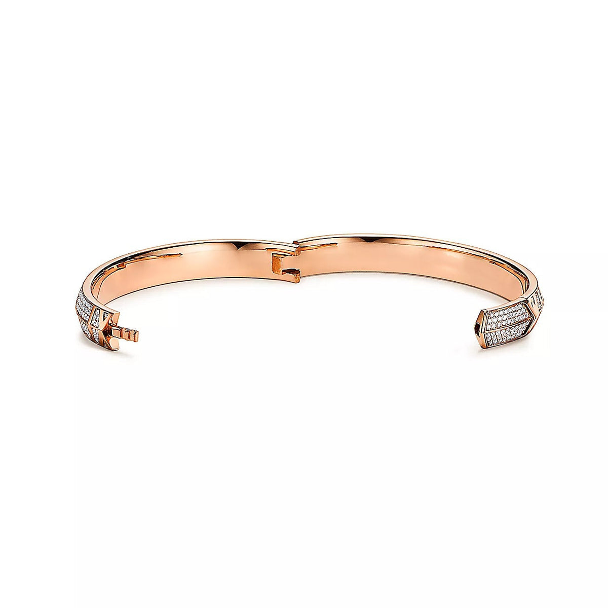 [Regalia Jewels]ATLAS X PINK GOLD DIAMOND PAVED BRACELET