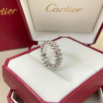 [Solara jewelry]High Jewelry Spiked Pave Band Ring image 5