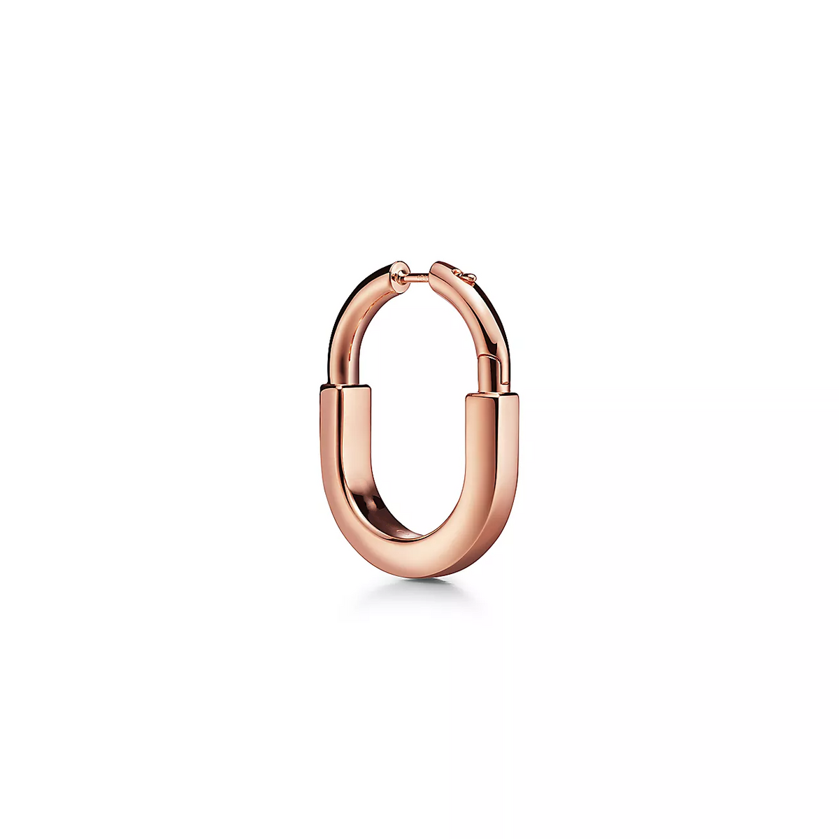 [Regalia Jewels]LOCK MEDIUM PINK DIAMOND PINK GOLD EARRINGS