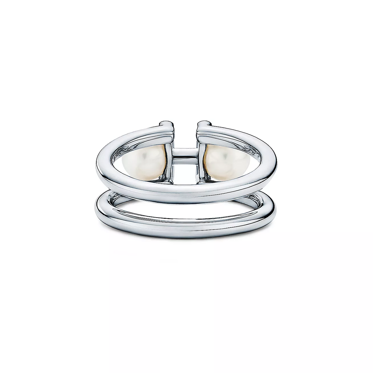 [Regalia Jewels]DOUBLE PEARL SILVER RING