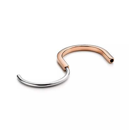 [Regalia Jewels]LOCK BRACELET ROSE AND WHITE GOLD
