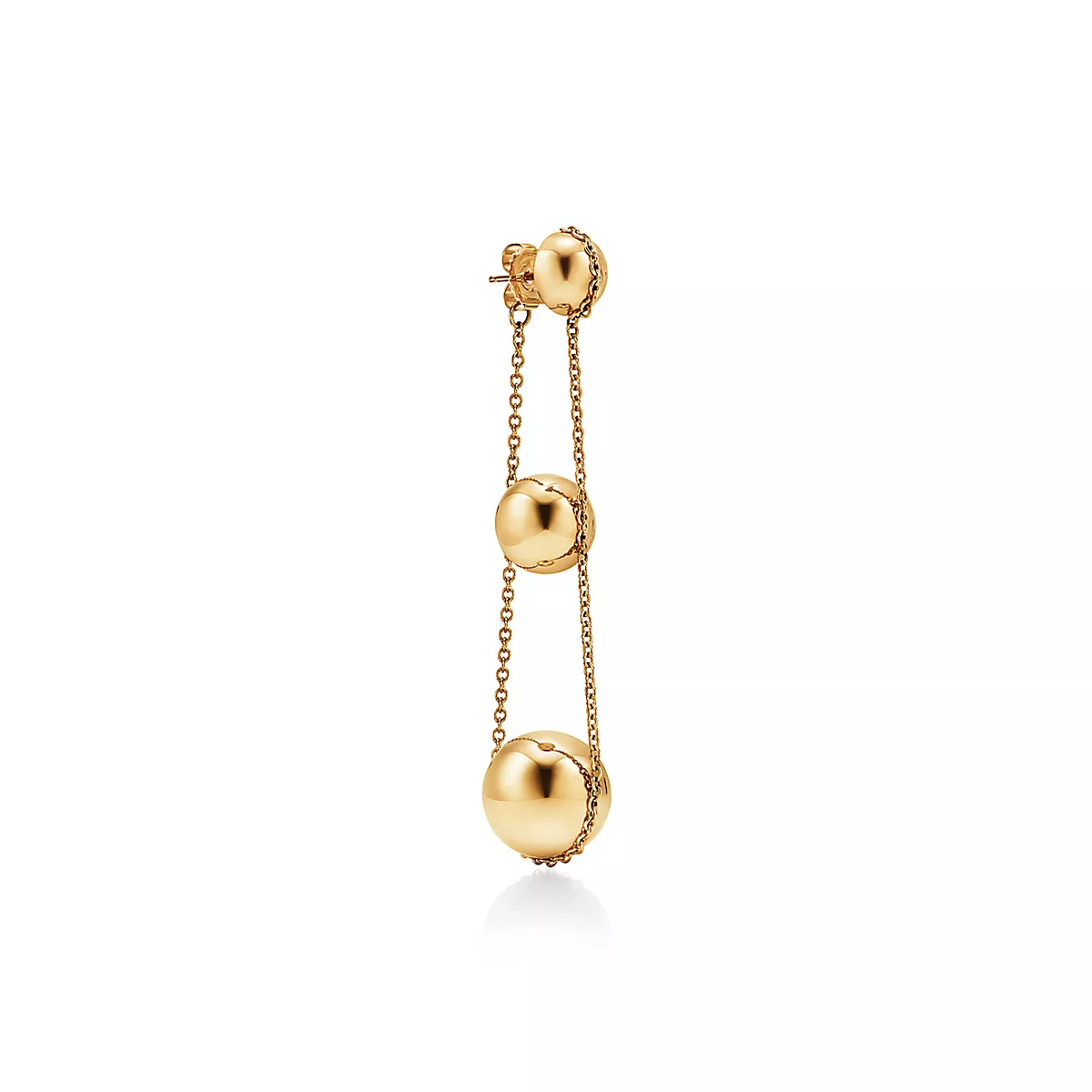 [Regalia Jewels]TRIPLE DROP GOLD EARRINGS