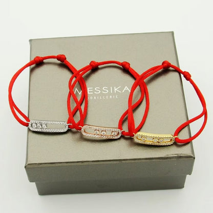 [Regalia  Jewels]Messika Care(s) pink cord pav¨¦ bracelet