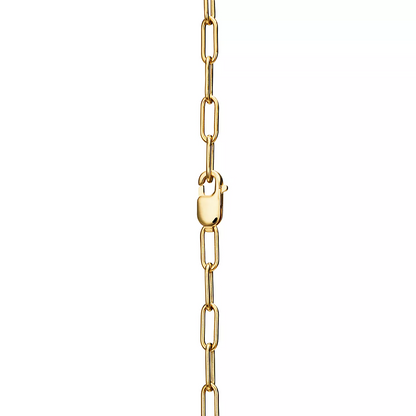 [Regalia Jewels]LOCK NECKLACE MEDIUM PENDANT GOLD PAVED DIAMONDS