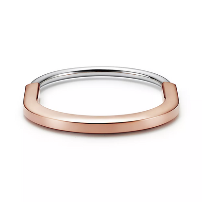 [Regalia Jewels]LOCK BRACELET ROSE AND WHITE GOLD DIAMOND