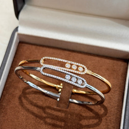 [Regalia  Jewels]Move Pav¨¦ Diamond Bangle Bracelet M