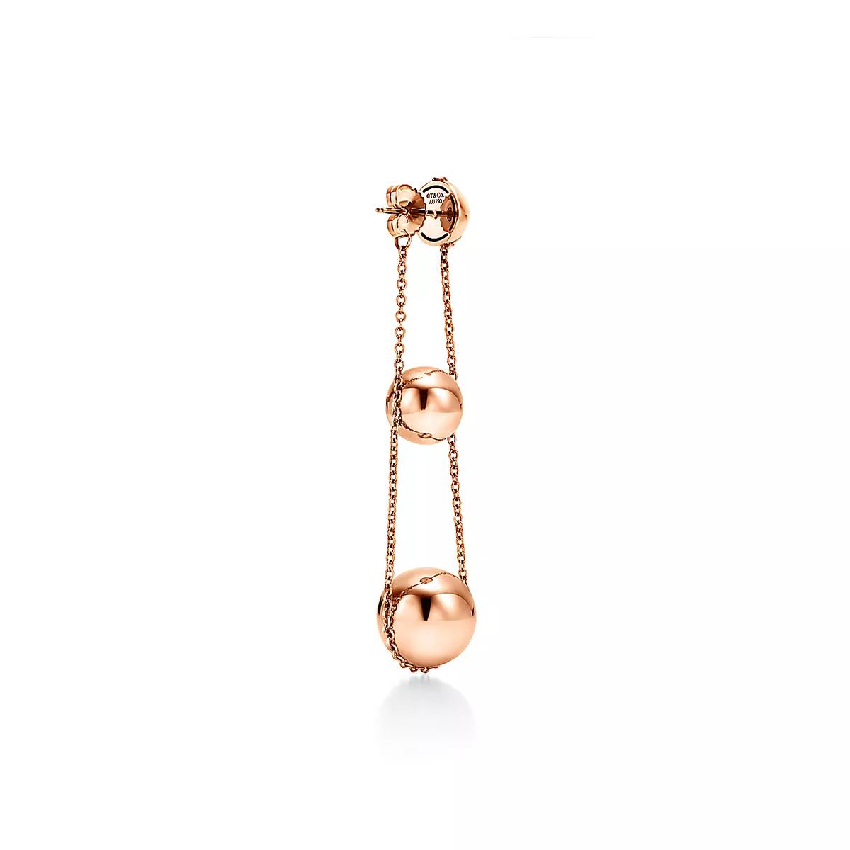 [Regalia Jewels]TRIPLE DROP PINK GOLD EARRINGS