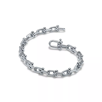 [Regalia Jewels]HARDWEAR SMALL LINK 26 MOTIF SILVER BRACELET