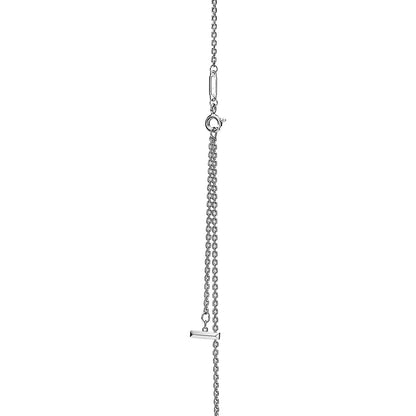 [Regalia Jewels]T CIRCLE PENDENT SILVER NECKLACE