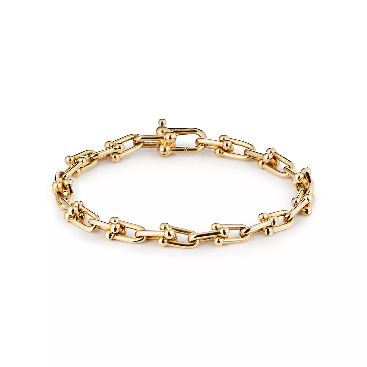 [Regalia Jewels]HARDWEAR SMALL LINK 26 MOTIF GOLD BRACELET
