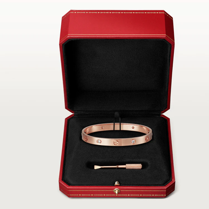 [Regalia Jewelry]LOVE BRACELET 6.1MM 4 DIAMONDS