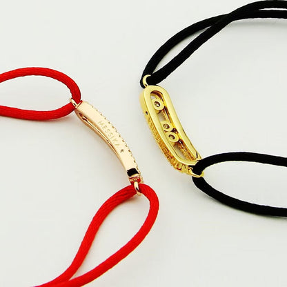 [Regalia  Jewels]Messika Care(s) pink cord pav¨¦ bracelet