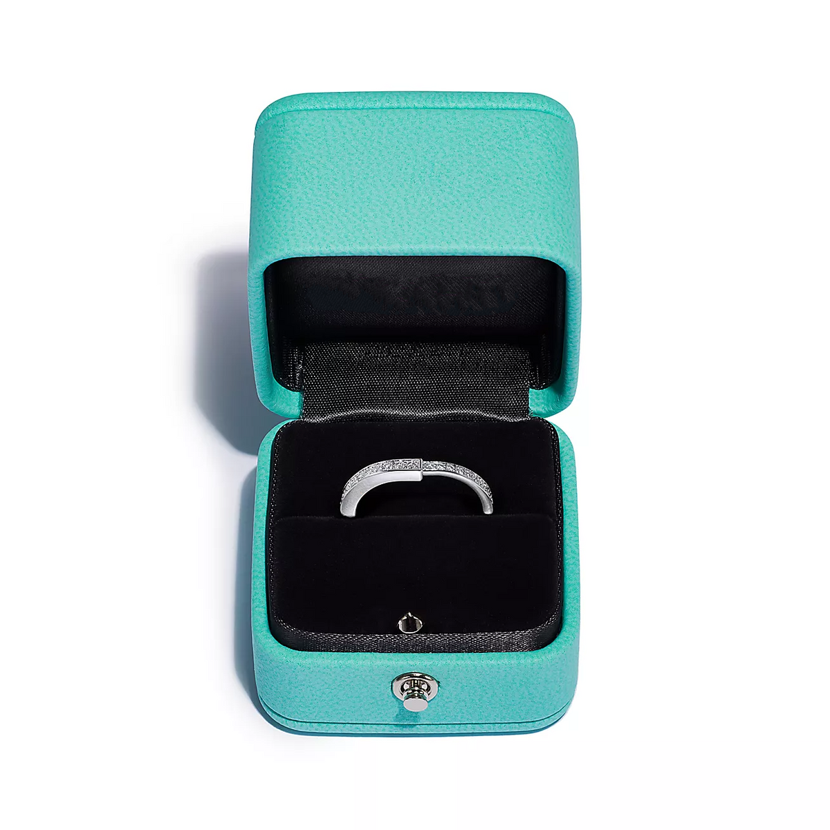 [Regalia Jewels]LOCK RING SILVER DIAMOND PAVED