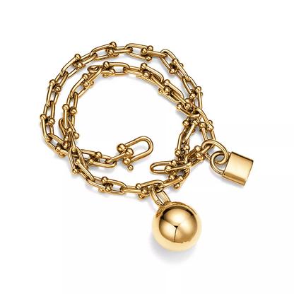 [Regalia Jewels]HARDWEAR SMALL WRAP GOLD BRACELET