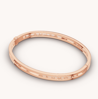 [Regalia Jewelry]ZERO 1 SPIRAL LOGO PINK GOLD BRACELET
