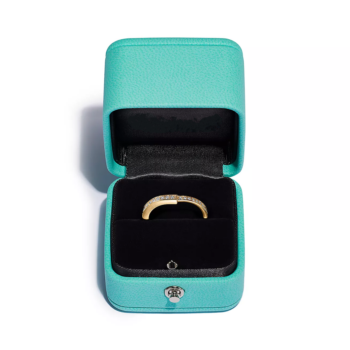 [Regalia Jewels]LOCK RING GOLD DIAMOND PAVED