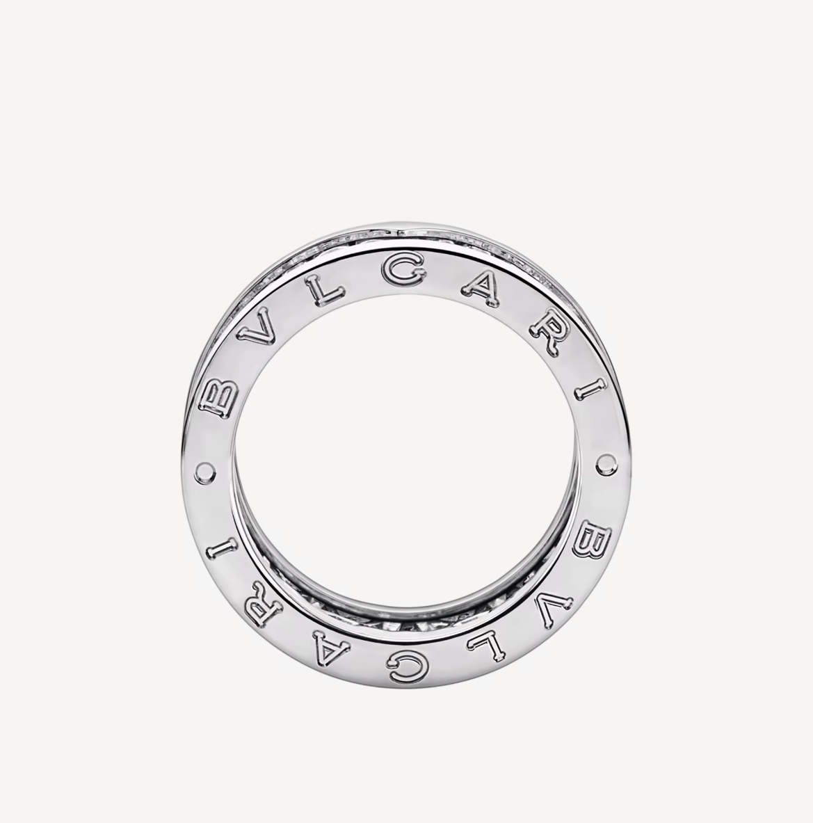 [Regalia Jewelry]ZERO 1 WITH PAVED DIAMONDS ON THE SPIRAL RING