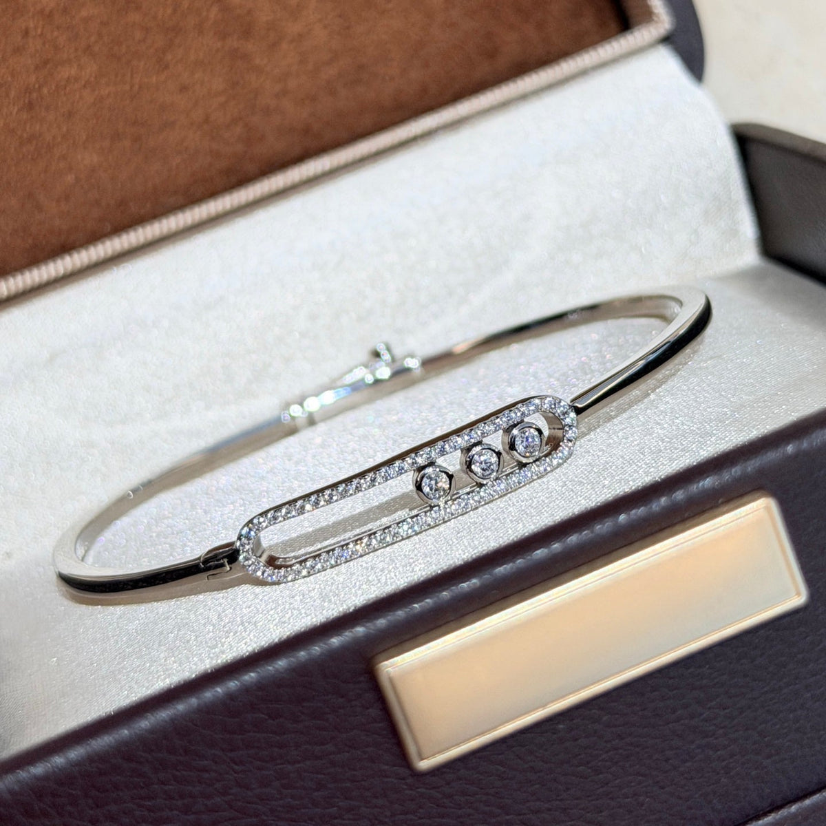 [Regalia  Jewels]Move Pav¨¦ Diamond Bangle Bracelet M